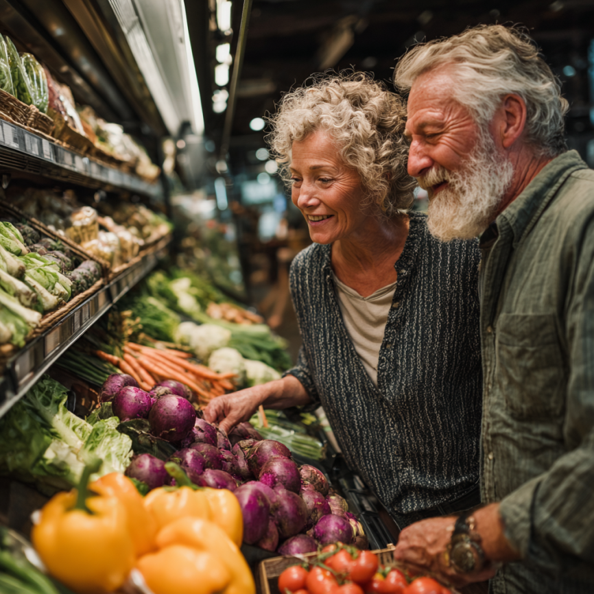 Seniori energici și sănătoși bucurându-se de viață